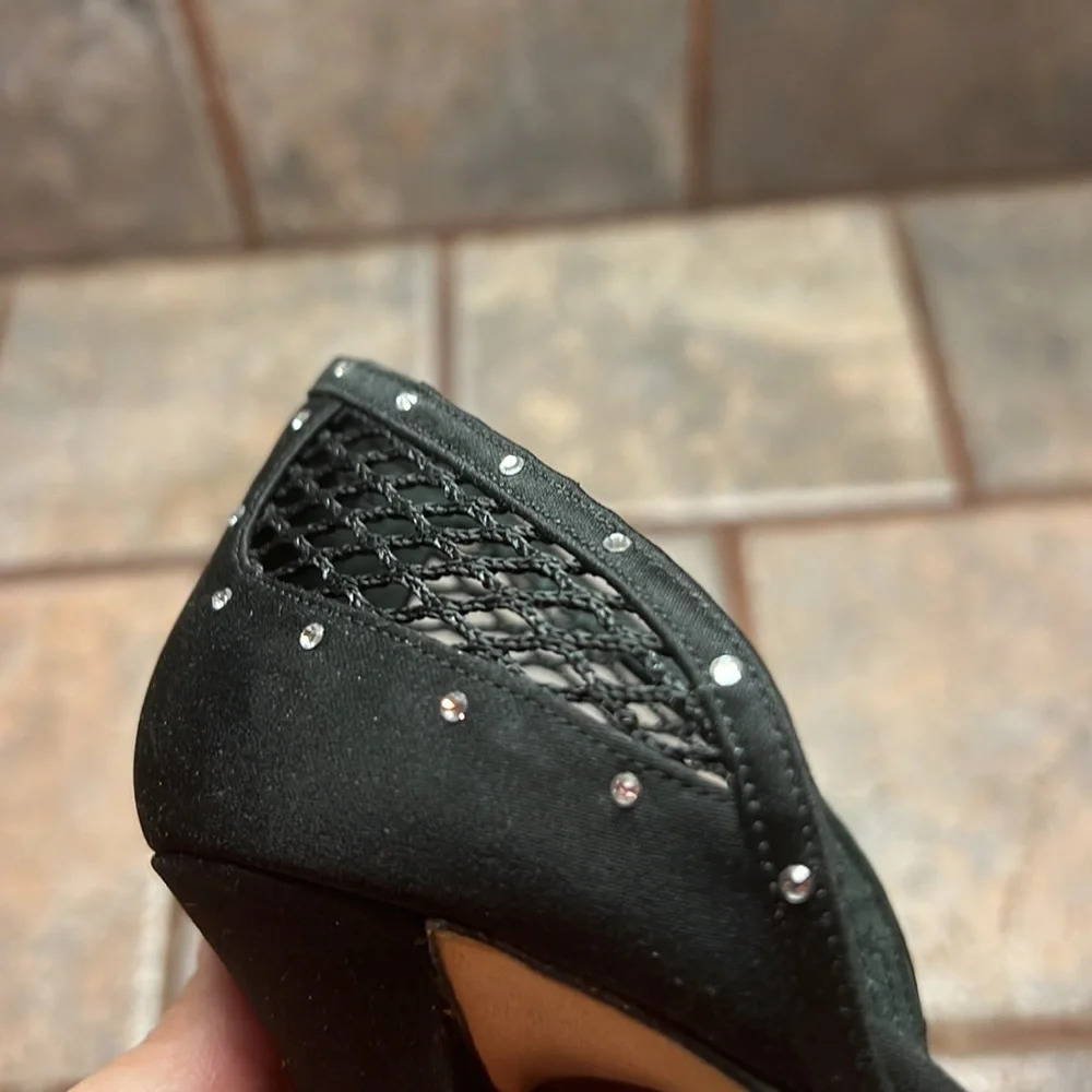 Magrit‎ Black Satin D'Orsay Pumps - Picture 12 of 12